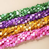 Mother of Pearl Shell Beads Clover Shape for DIY Necklace Bracelet