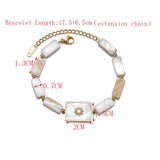 Shell Bracelet Stainless Steel Chain Hand Jewelry Valentines Gift