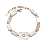 Shell Bracelet Stainless Steel Chain Hand Jewelry Valentines Gift