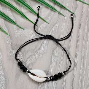 Colorful Crystal Beads Shell Bracelet Set Hand Woven Hand String Bracelet