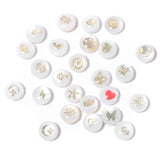 Bronzing Moon Star Hearts Shell Bead Charm Freshwater Pearl Jewelry Making