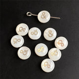 Bronzing Moon Star Hearts Shell Bead Charm Freshwater Pearl Jewelry Making
