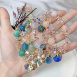 Colorful Stone Beads Bracelet Lucky Buckle Bracelet