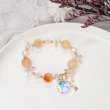 Colorful Stone Beads Bracelet Lucky Buckle Bracelet