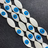 Horse Eye Shape Shell Beads for DIY Jewelry Evil Eye Accessories