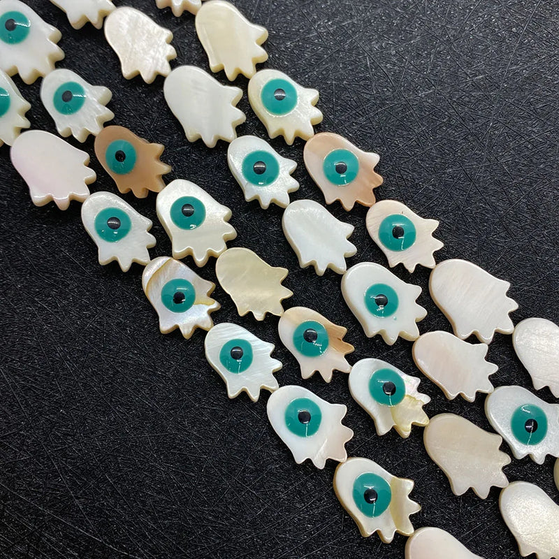 Horse Eye Shape Shell Beads for DIY Jewelry Evil Eye Accessories