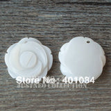Shell Flower Loose Beads 12mm Natural Hand Carved Rose