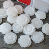 Shell Flower Loose Beads 12mm Natural Hand Carved Rose