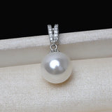 S925 Sterling Silver Shell Freshwater Pearl Pendant Necklace