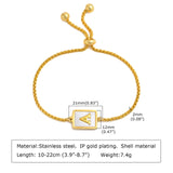 Shell Letter Bracelet, Initial Charm Bracelet for Women