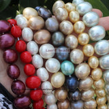 Shell Pearl Oval Water Drop 15inch for DIY Jewelry Making