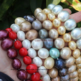 Shell Pearl Oval Water Drop 15inch for DIY Jewelry Making