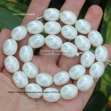 Shell Pearl Oval Water Drop 15inch for DIY Jewelry Making