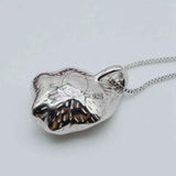 Shell Pearl Pendant Necklace Natural Freshwater Pearl Silver Pendant Shell