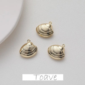 Shell Pendant Copper Plated Earring Necklace Material Accessory
