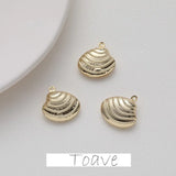 Shell Pendant Copper Plated Earring Necklace Material Accessory