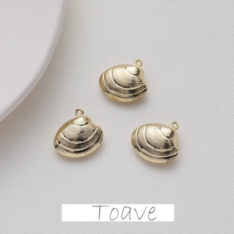 Shell Pendant Copper Plated Earring Necklace Material Accessory