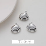 Shell Pendant Copper Plated Earring Necklace Material Accessory