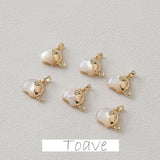 Copper Plated Shell Series Pendant for DIY Earrings Necklace Bracelet