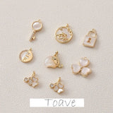 Copper Plated Shell Series Pendant for DIY Earrings Necklace Bracelet