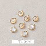 Copper Plated Shell Series Pendant for DIY Earrings Necklace Bracelet