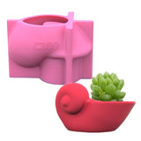 Shell Shape Concrete Silicone Pot Mold for Succulent Flowerpot DIY Home Garden