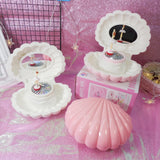Shell Shaped Rotating Girl LED Flashing Music Box Musical Toy Kids Xmas Gift