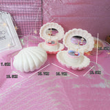 Shell Shaped Rotating Girl LED Flashing Music Box Musical Toy Kids Xmas Gift