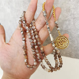 6mm Shell Misbaha Tasbih Tassel Islamic Accessories Natural Stone Rosary
