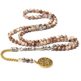 6mm Shell Misbaha Tasbih Tassel Islamic Accessories Natural Stone Rosary