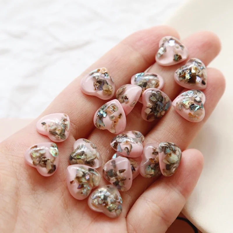 Shell Pink Love Japan DIY Resin Earrings Patch Jewelry Materials