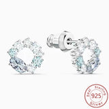 Shi Jia's Gradient Round Ring Earrings