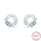 Shi Jia's Gradient Round Ring Earrings