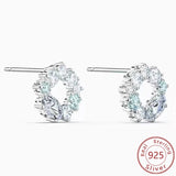 Shi Jia's Gradient Round Ring Earrings