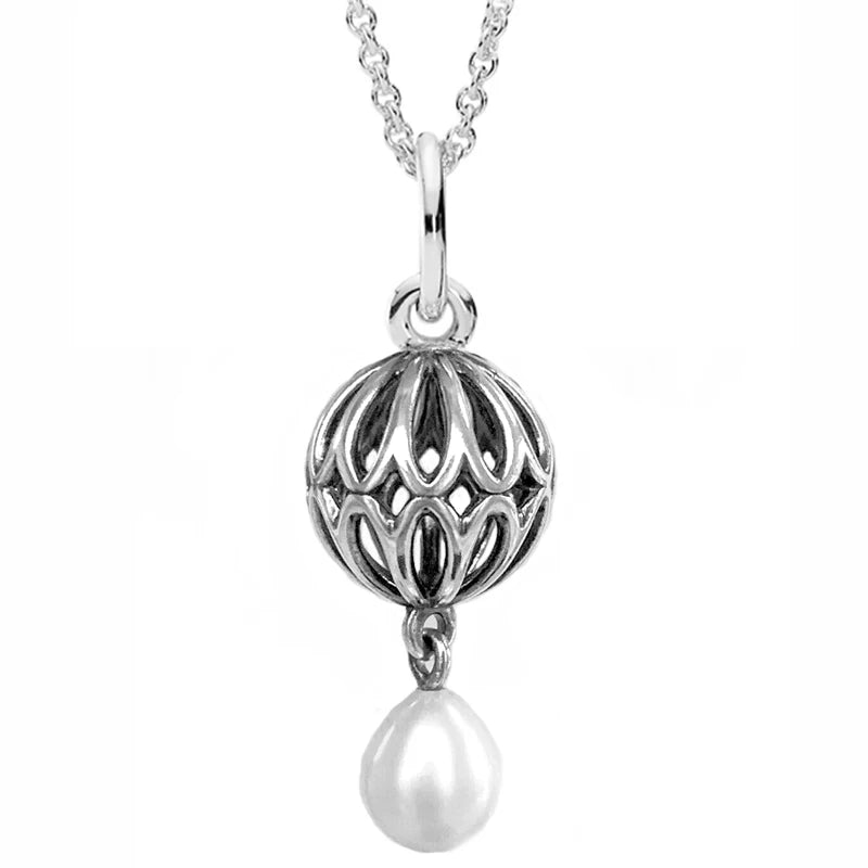 Feather Pine Needle Butterfly Wing Necklace 925 Silver