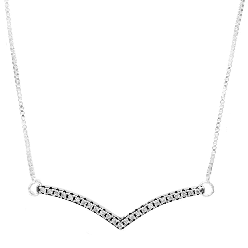 925 Silver Shimmering Heart Star Necklace