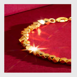 Shine 24K Bracelet for Women Wedding Engagement Chain Bangle