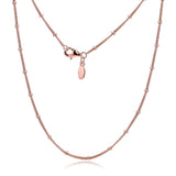 Shine Beaded Necklace Chain for DIY Necklace Sterling Silver Jewelry