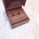 925 Sterling Silver Shine Earrings Personalise Round Unique Noble Jewelry