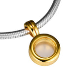 Shine Glass Locket Pendant Silver Charms DIY Jewelry Making