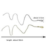 Sparkling Snake Hairpins with Tassel Crystal Accents