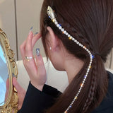 Sparkling Snake Hairpins with Tassel Crystal Accents