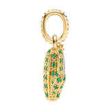 Shine Desert Cactus Pendant Charms DIY Green Crystal Jewelry