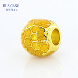 925 Silver Honey Bracelet Pendant Beads Gift
