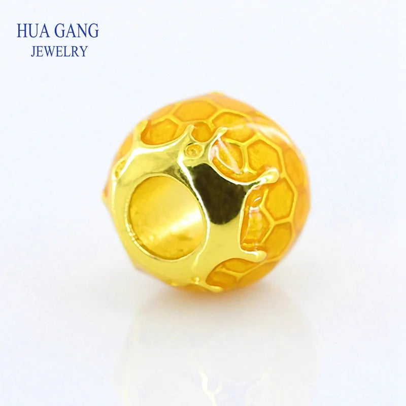 925 Silver Honey Bracelet Pendant Beads Gift