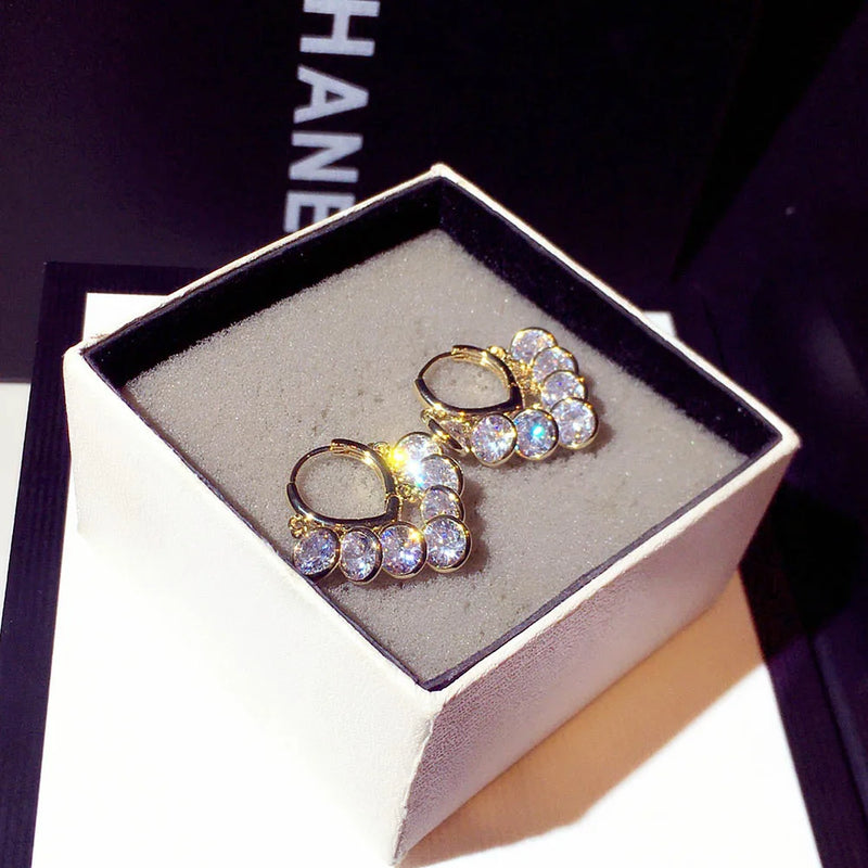 Zircon Tassels Top Engagement Ear Stud