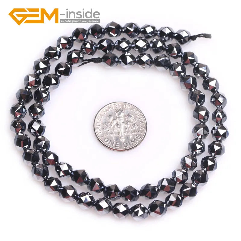 Shine Terahertz Hematite Beads for Jewelry Making DIY