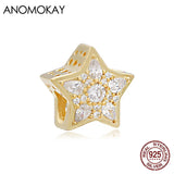 Sterling Silver Five-point Star Bead for DIY Bracelets & Jewelry Making
