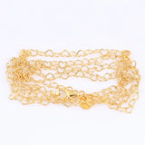 925 Silver Hearts Chain Necklace for Women DIY Jewelry Making