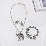 Shineland Elephant Pendant Jewelry Set For Women